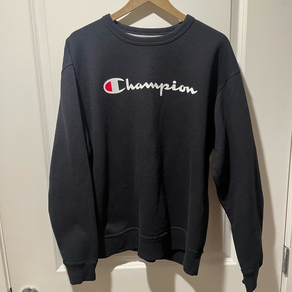 Champion Men's Dark Crewneck Sweater